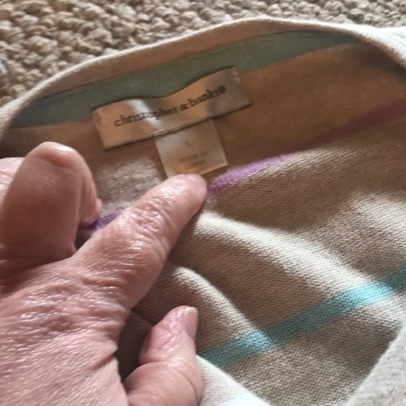 Christopher & Banks Cardigan5clear buttons-tan,brown,white,purple,mint - Picture 6 of 6